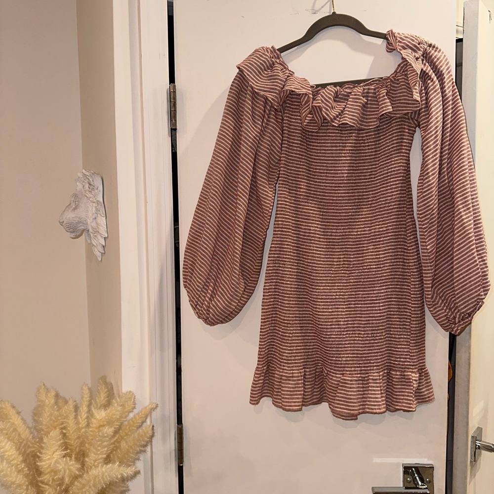 Sabo Skirt Pink and White Dress Size M